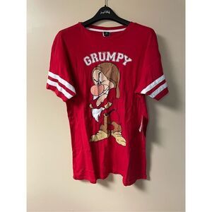 Pjammy Womens' Grumpy Snow White And The Seven Dwarfs Nightgown Pajama Shirt S